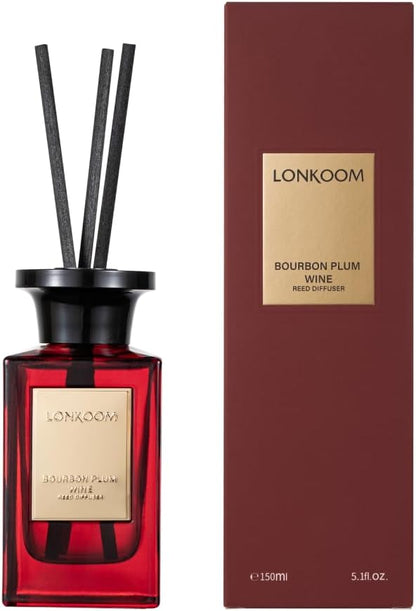 Bourbon Plum Wine Reed Diffuser Set
