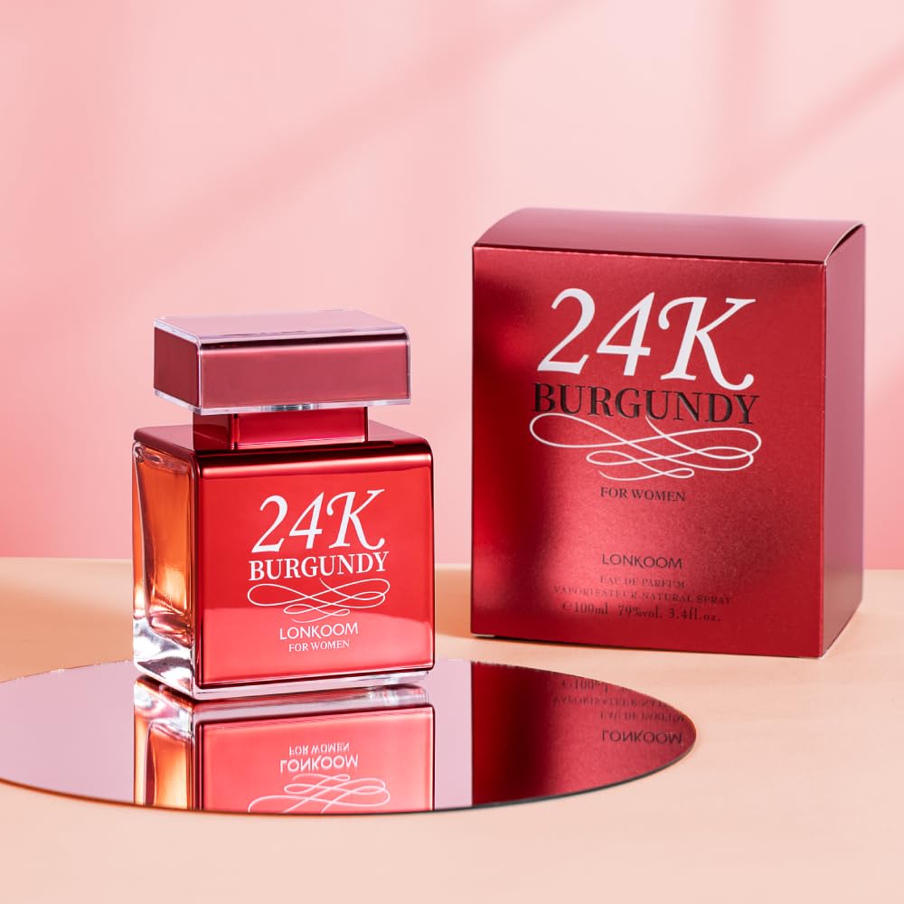 LONKOOM 24K Burgundy Perfume for Women