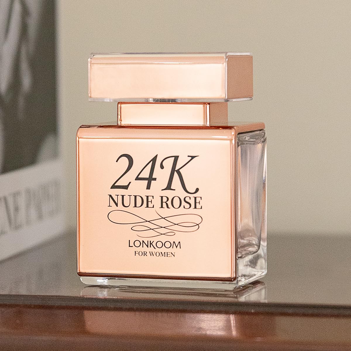 Lonkoom 24K Nude Rose Perfume for Women