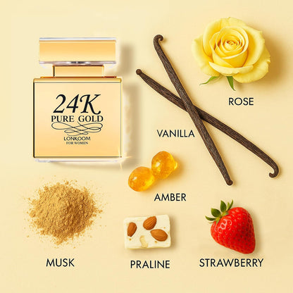 24K Pure Gold Perfume for Women